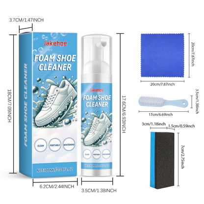 Shoe Cleaner Foam, Sneaker Quick Clean Foam, No Water Rinse Portable Cleaner for White Shoes, Sneakers, Tennis Shoes